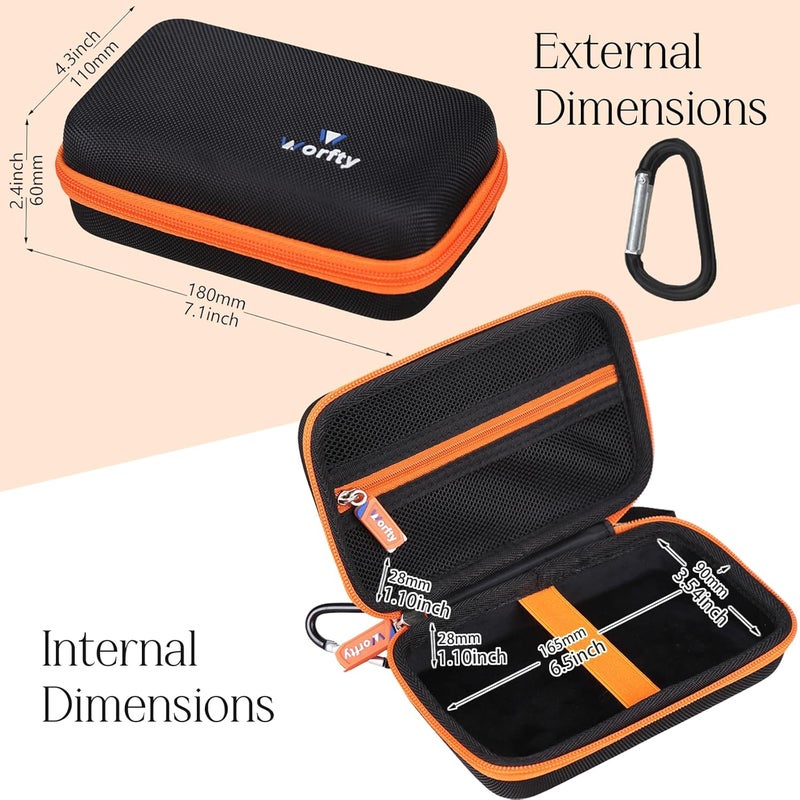 worfty Case for WOLFBOX MF50/ VASSON/ZOAIVR Electric Air Duster, Travel Portable Hard Storage Bag(Case Only) (Black) - Image 3